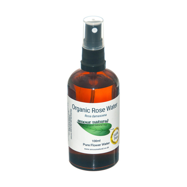 Organic Rose Flower Water, 100ml
