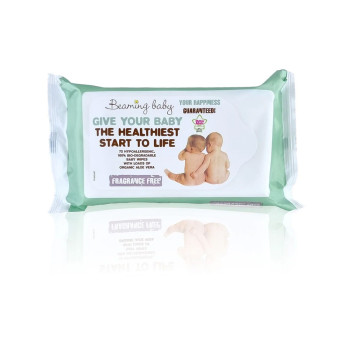 Beaming Baby Biodegradable, Organic, Fragrance Free Baby Wipes