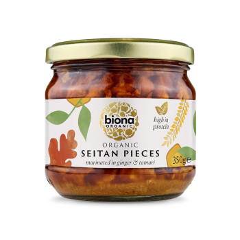 Biona Organic Seitan Pieces Marinated in Ginger & Soya Sauce