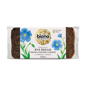 Biona Organic Rye Bread Omega Golden Linseed