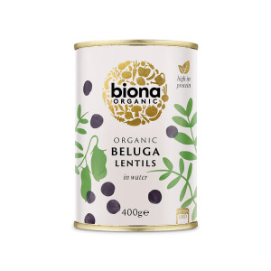 Organic Black Beluga Lentils 400g Canned