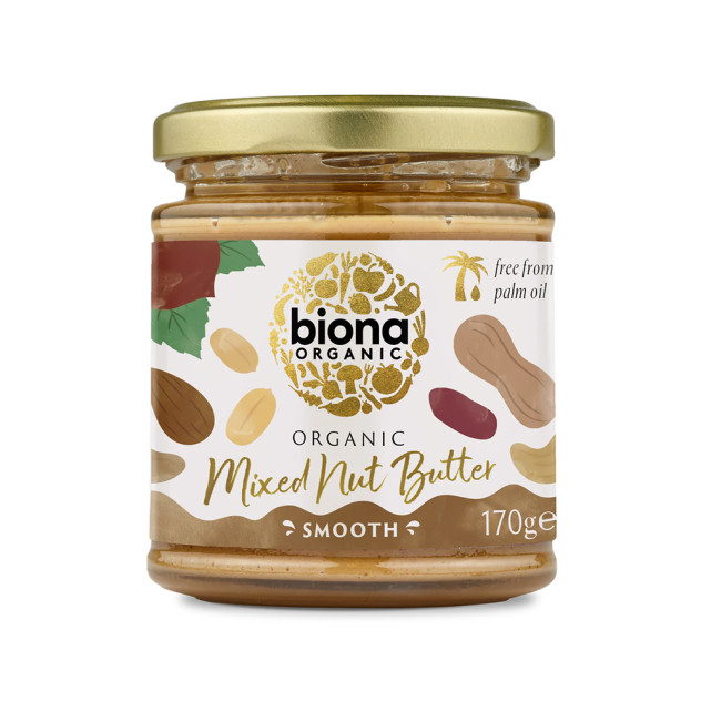 Organic Smooth Mixed Nut Butter, 170g