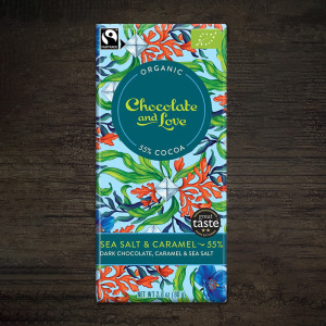 Chocolate and Love Sea Salt & Caramel 55% Cocoa 80g
