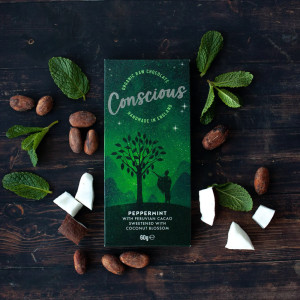 Conscious Organic Peppermint Raw Chocolate