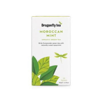 Dragonfly Tea Organic Moroccan Mint Green Tea 40 bags