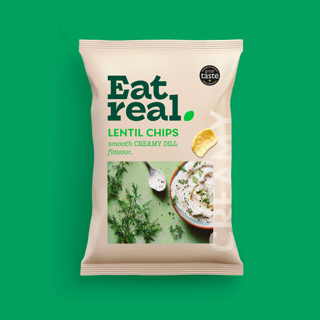 Lentil Chips Creamy Dill Flavour, 95g Lentil Chips Creamy Dill Flavour, 95g