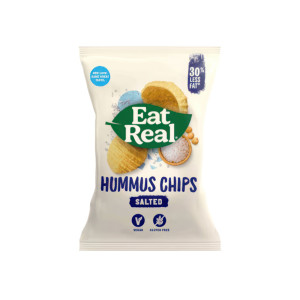 Eat real: Organic Salted Hummus Chips 135g