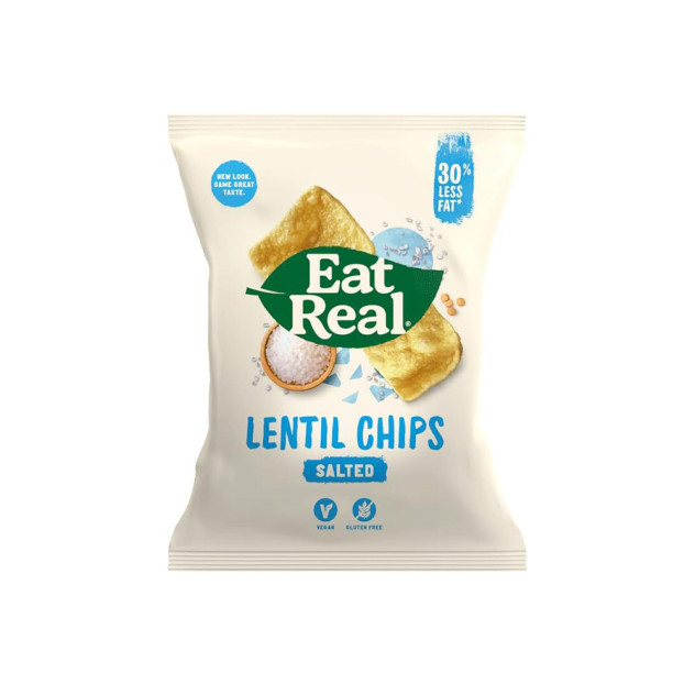 Eat real: Lentil Chips Salted 113g