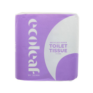 Ecoleaf Recycled Paper Toilet Tissue 4 Rolls