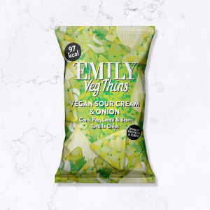 Emily Veg Thins Vegan Tortilla Chips Sour Cream & Onion