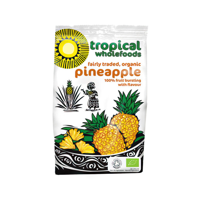 Organic Fairly Traded Pineapple, 100g