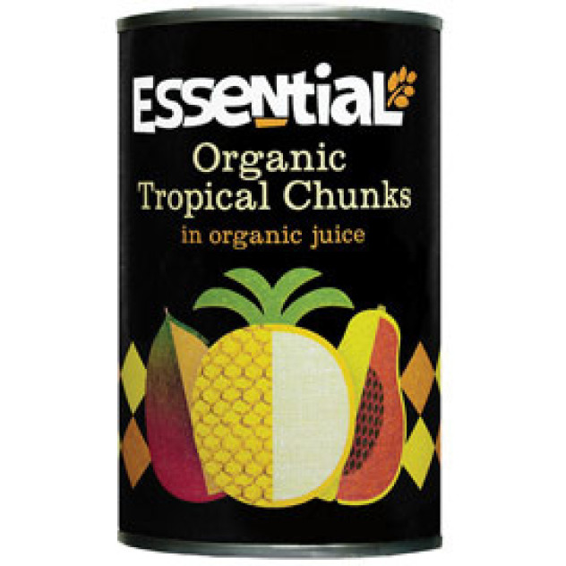 Essential Tropical Fruits In Juice Organic 400g Canned