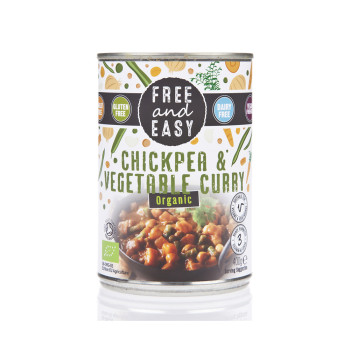 Free and Easy Organic Chickpea and Vegetable Curry