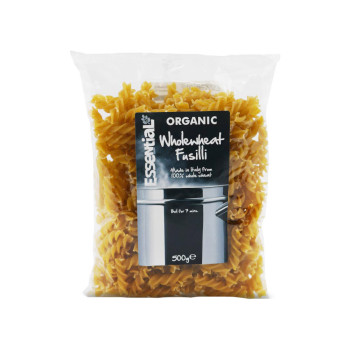 Organic Wholewheat Fusilli, 500g