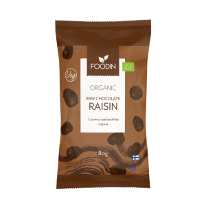 Organic Raw Chocolate Raisins, 80g