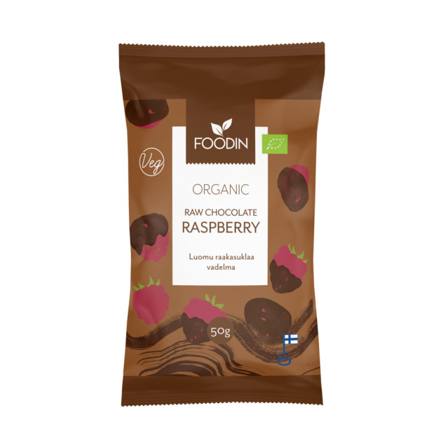 Organic Raw Chocolate Raspberry, 50g
