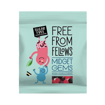 Free From Fellows Midget Gems Gummy Sweets 100g