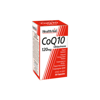 HealthAid CoQ10 120mg Coenzyme Q10 - 30 Capsules