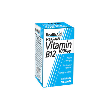 HealthAid Vitamin B12 (Cyanocobalamin) 1000µg 