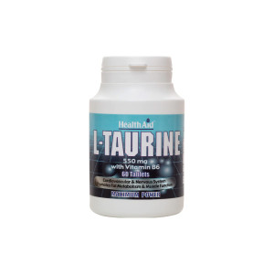 Healthaid L-Taurine 550mg plus Vitamin B6 Tablets