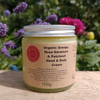 Heavenly Organics Organic Orange, Rose Geranium & Patchouli Hand & Body Cream