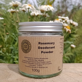 Heavenly Organics Rosemary Deodorant Powder 100g