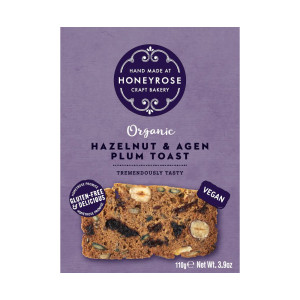 Honeyrose Organic Hazelnut and Plum Toast