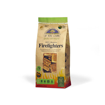 If You Care 100% Biomass Firelighters 72 Pieces