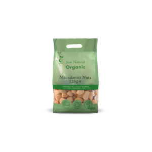 Organic Macadamia Nuts, 125g