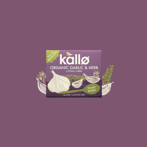 Kallo Organic Garlic & Herb 6 Stock Cubes