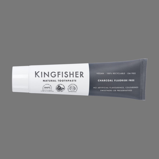 Kingfisher Natural Toothpaste Naturally Whitening Charcoal