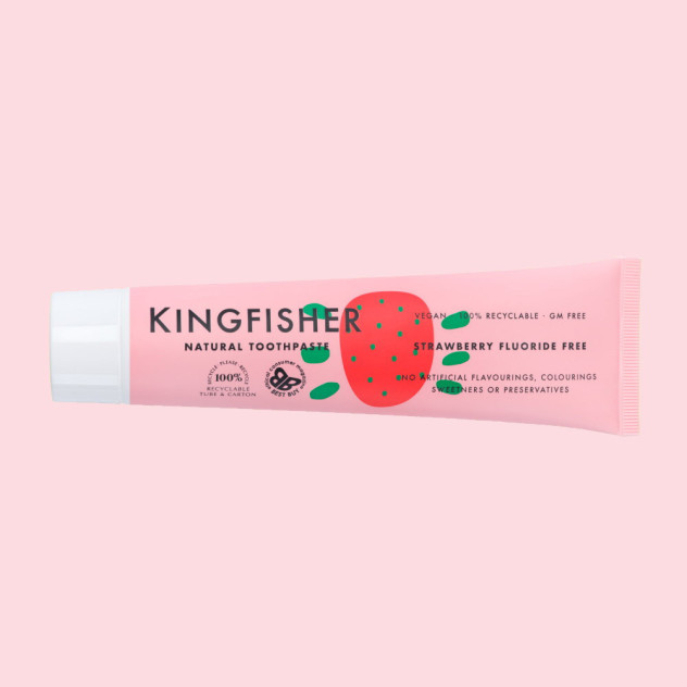 Kingfisher Natural Strawberry Toothpaste Fluoride Free