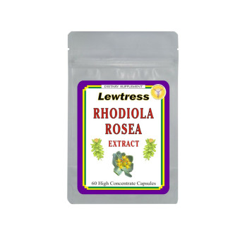 Lewtress - Rhodiola Rosea Extract 60 High Concentrate Capsules