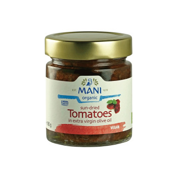 Mani Organic Sun - Dried Tomatoes in Extra Virgin Olive Oil 180g