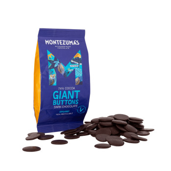 Montezuma's Organic 74% Cocoa Giant Dark Chocolate Buttons