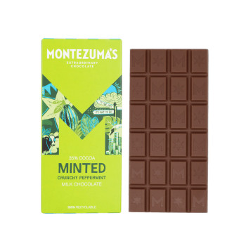 Montezuma's 35% Cocoa Minted Crunchy Peppermint Milk Chocolate