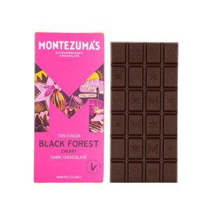 Montezuma' Black Forest Cherry 70% Cocoa Dark Chocolate