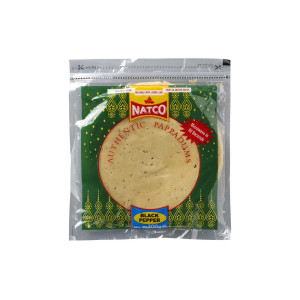Natco Microwaveable Black Pepper Pappadoms, 200g
