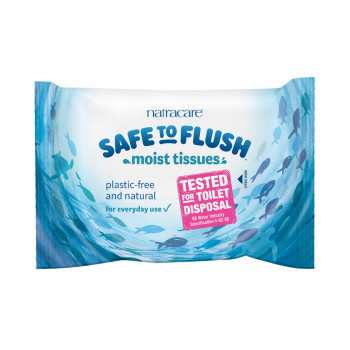 Natracare Safe To Flush 30 Moist Tissues