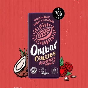 OmBar Centres Raspberry & Coconut 70g