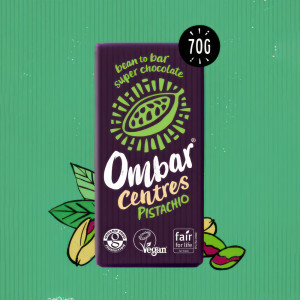 Ombar Centre's Pistachio Raw Vegan Chocolate