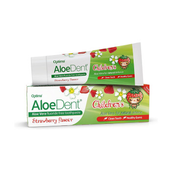 Optima AloeDent Children's Strawberry Flavour Toothpaste 50ml