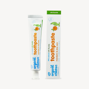 Organic Children's Mandarin & Aloe Vera  Toothpaste With Fluoride