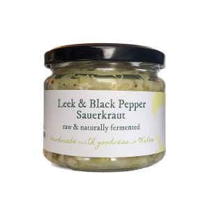 Organic Leek and Black Pepper Sauerkraut, 280g