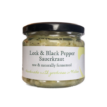 Organic Leek and Black Pepper Sauerkraut, 280g
