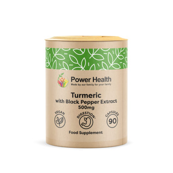 Power Health Turmeric 500mg with Black Pepper Extract 