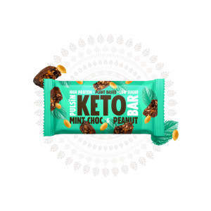 Mint Choc and Peanut Keto Bar, 50g