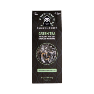 Lions Mane and Cordyceps Mushroom Green Tea, 15 bags