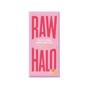 Raw Halo Mylk & Pink Himalayan Salt Raw Chocolate Bar, Organic