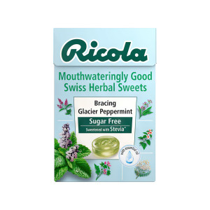 Ricola Swiss Herbal Sweets: Bracing Glacier Peppermint 45g